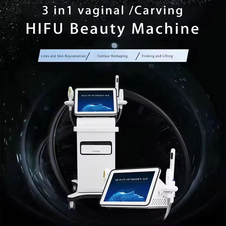 Upgrade 3 in 1 HIFU Face Beauty High Intensity Focused Ultrasound Smas Face Lifting Fine Lines Wrinkle Removal Vaginal Beauty Machine RF Face Lifter