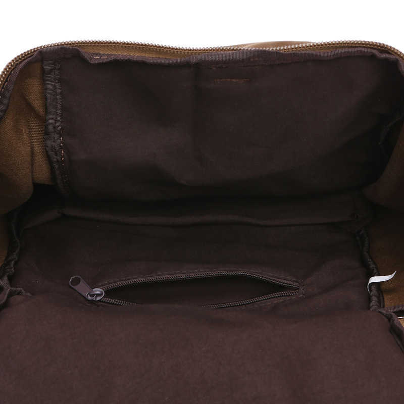 canvas cylinder bag large capacity double shoulder bag single shoulder portable messenger three-purpose bag men's Travel Backpack 240915