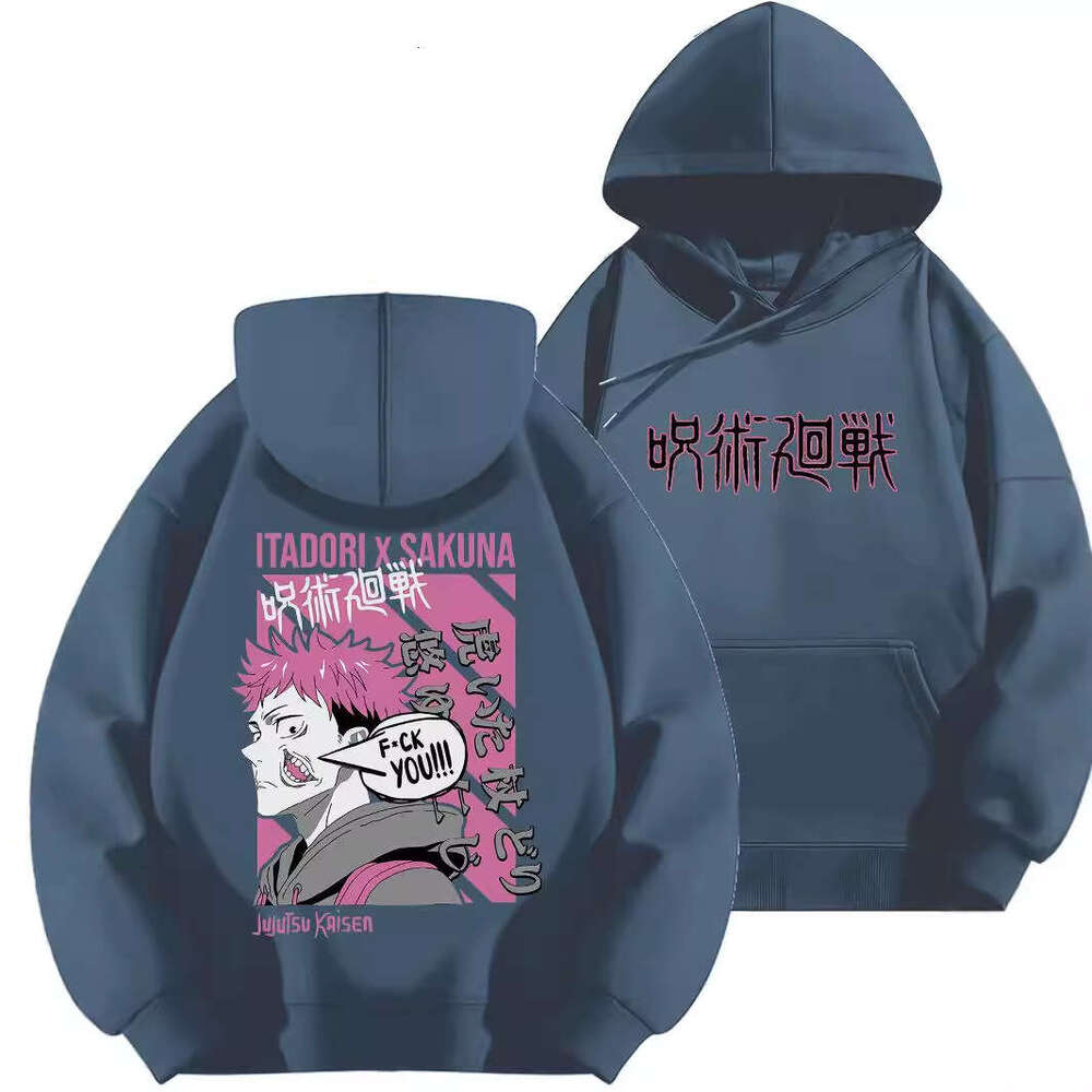 Cross Border Japanese Manga Spell Battle Hoodie For Autumn And Winter, Men's And Women's Long Sleeve Hoodie fashion