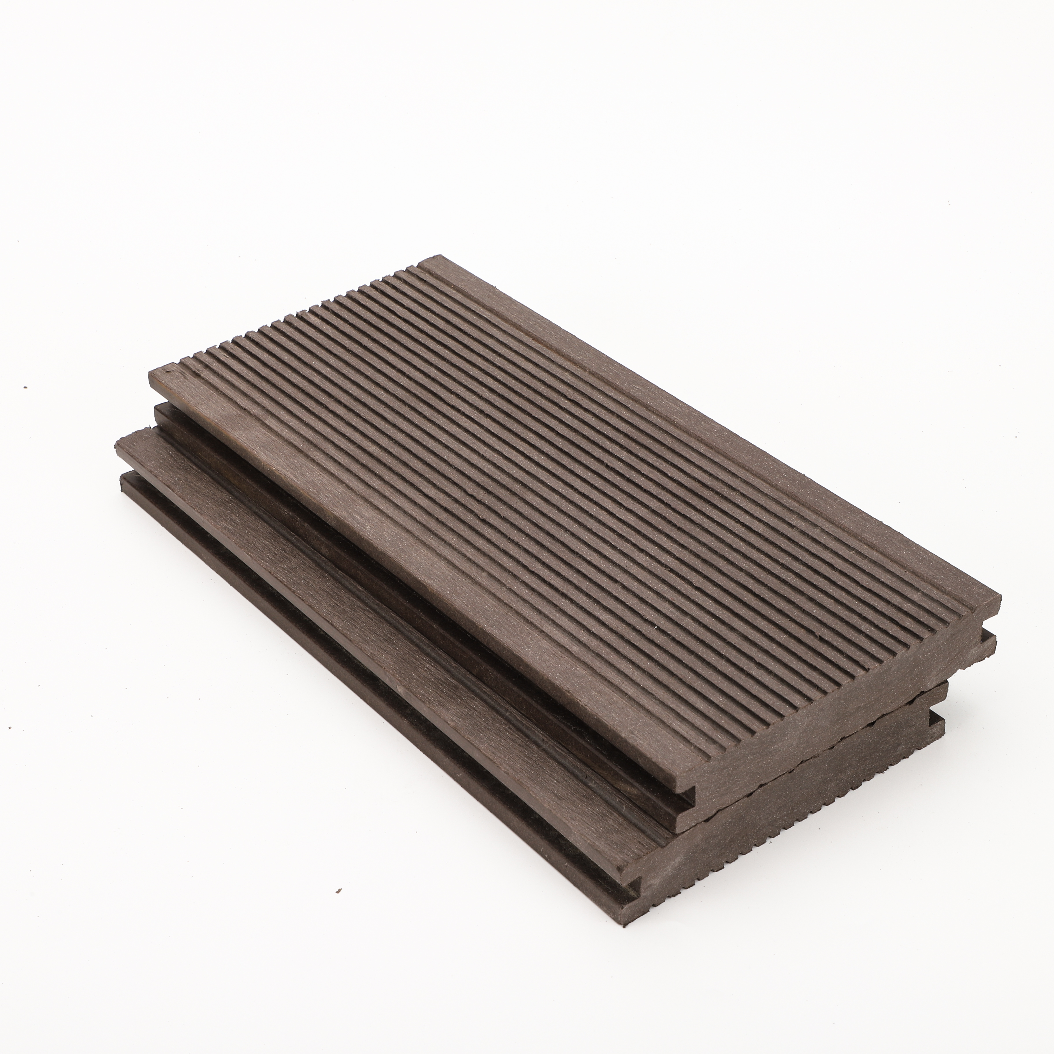 Hot outdoor waterproof striated grooves solid wood grain wood plastic flooring