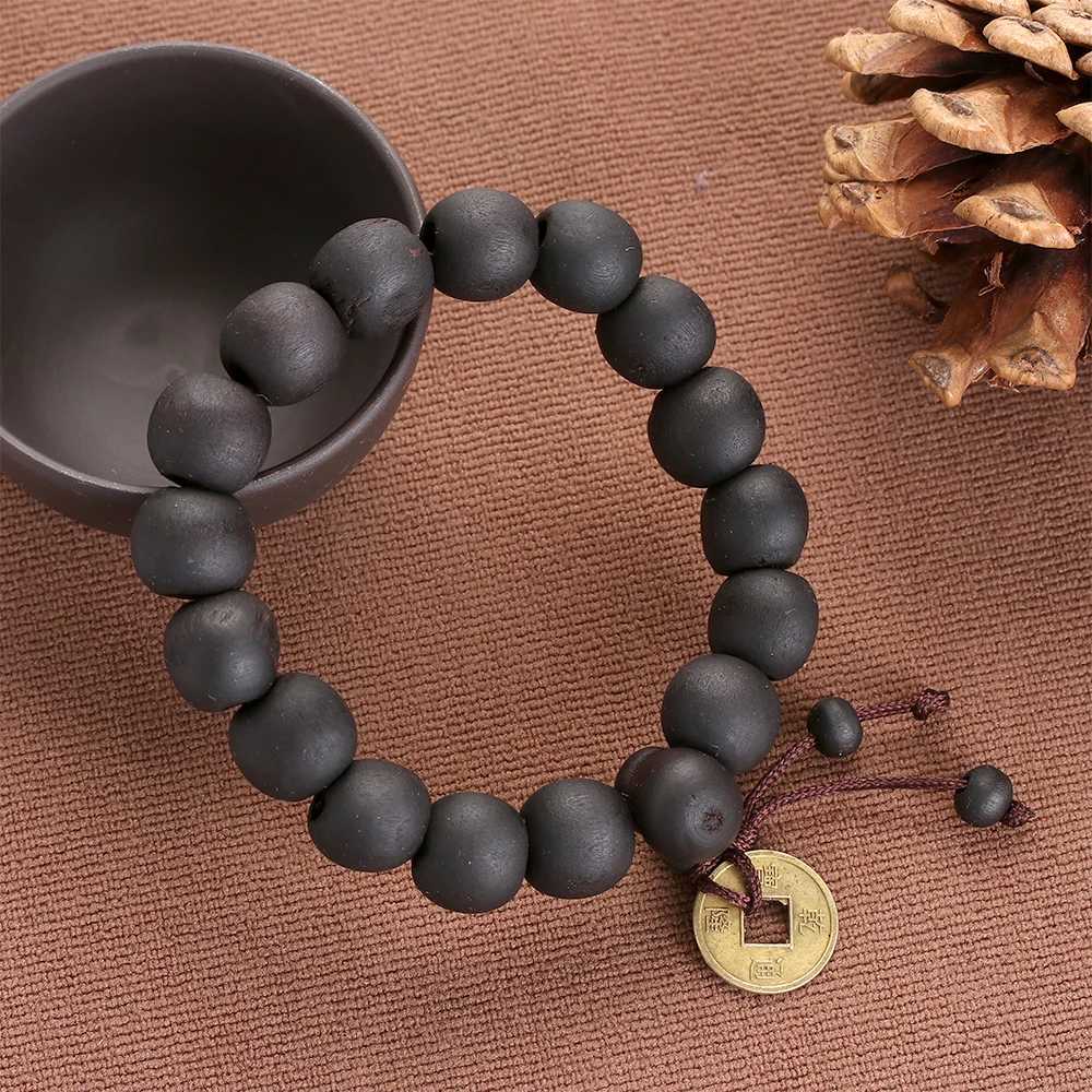1Pc Wooden Bead New Buddha Bracelet Buddhist Bracelet Prayer Bracelet Copper Bead Womens Lucky Religious Bracelet Charm Jewelry W240913