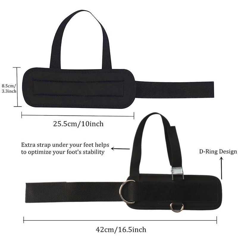 Pedal Ankle Support Straps D-Ring Adjustable Ankle Cuffs Dumbbell Exercises Mention Butt Resistance Training Sport Safety Y240913