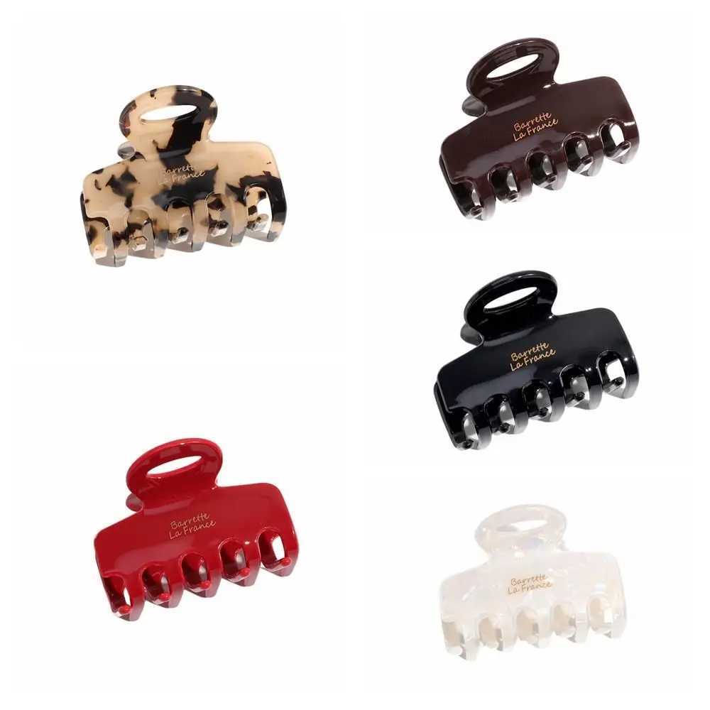 Hair Clip Acrylic Hair Claw Elegant Korean Style Geometrric Women Shark Clip Ponytail Holder Headdress Square Hair Claw LadiesX240912