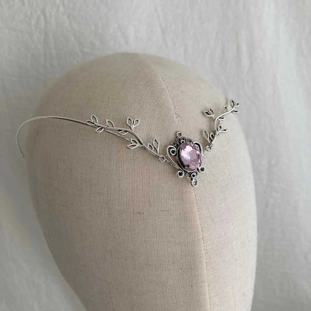 Bridal Headpiece Woodland elf tiara elven headpiece fairy crown elventiara elven crown circlet wedding crownX240913