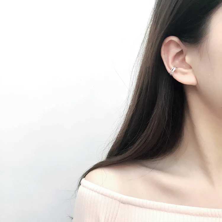 REETI 925 Sterling Silver Clip on Earrings Ear Cuff For Women Girl Lady Without Piercing Earring JewelryX240913