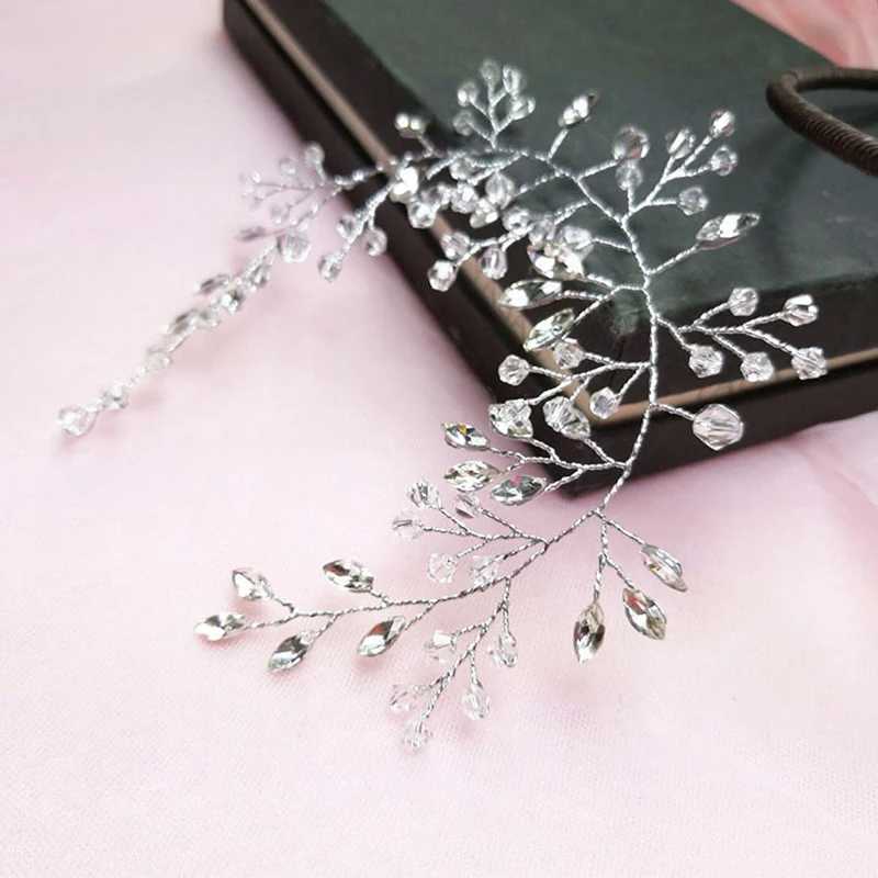 1pcs Women Fashion Elegant Crystal Wedding Bridal Hair Accessories Decorative Hair Jewelry Headband Hair Ornaments HeaddressX240913