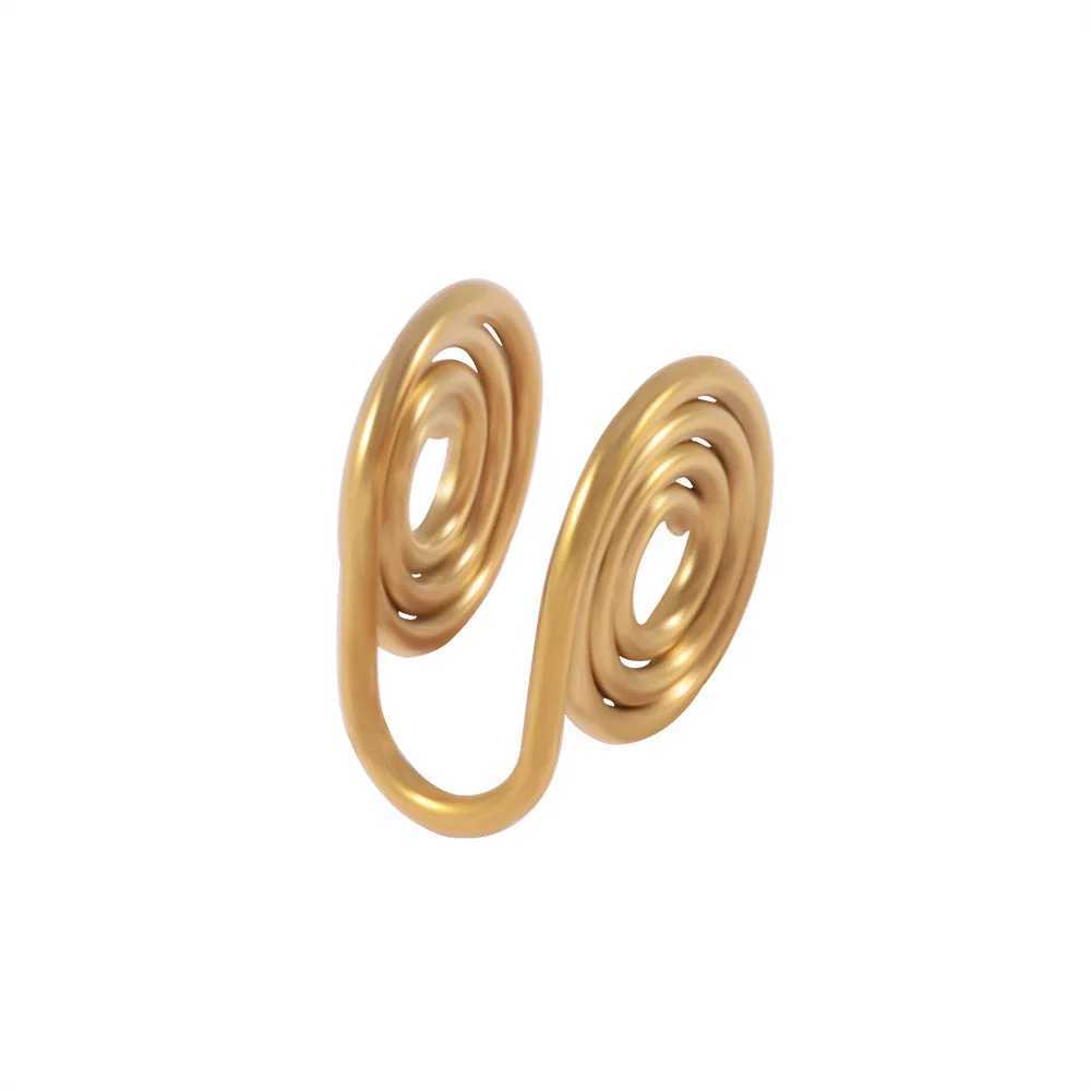 2pcs Stainless Steel Spiral Wire Wrapped Clip On Earrings Non Pierced Ear Cuffs Fake Nose Ring Hoop for Men WomenX240913