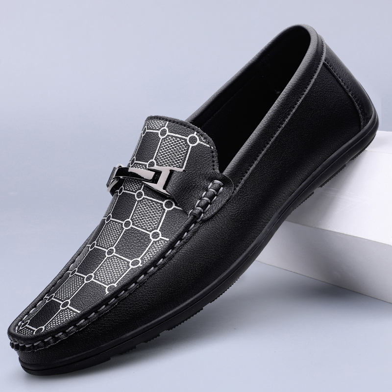 GENUINE LEATHER LUXURY BRAND MEN SHOES DESIGNER DRIVING MOCCASINS LOAFERS DRESS SHOES SLIP ON WEDDING OFFICE CASUAL SHOE FOR MAN