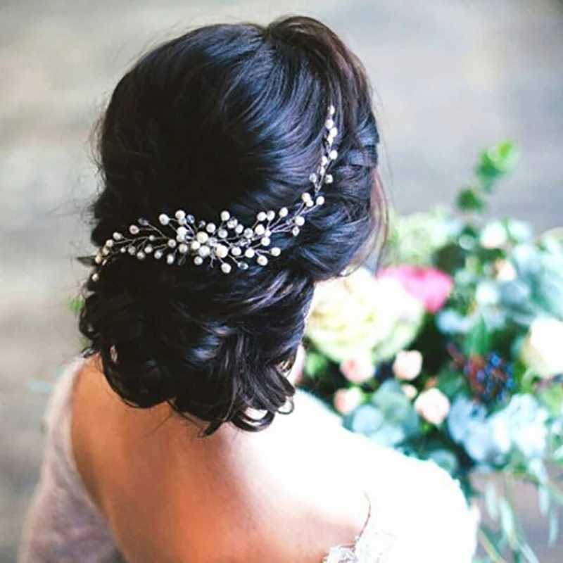 Pearl Crystal Wedding Hair Combs Hair Accessories For Bridal Fashion Headbands Women Bride Hair Ornaments JewelryX240913