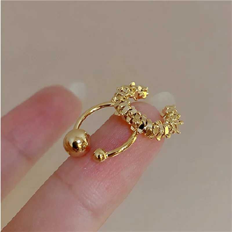 Fashion C-shaped Earring Metal Non-Piercing Bone Ear Cuff Clip Earrings Fake Cartilage Ear for Women Punk Jewelry 2Pcs/SetX240913