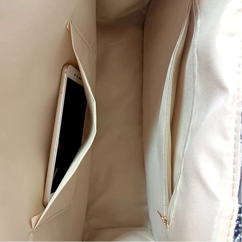 Jiomay Fashion Trends Womens Beach Animal Printing Handbag Travel Inner Zipper Embroidered Shopping Shoulder Bag 240904