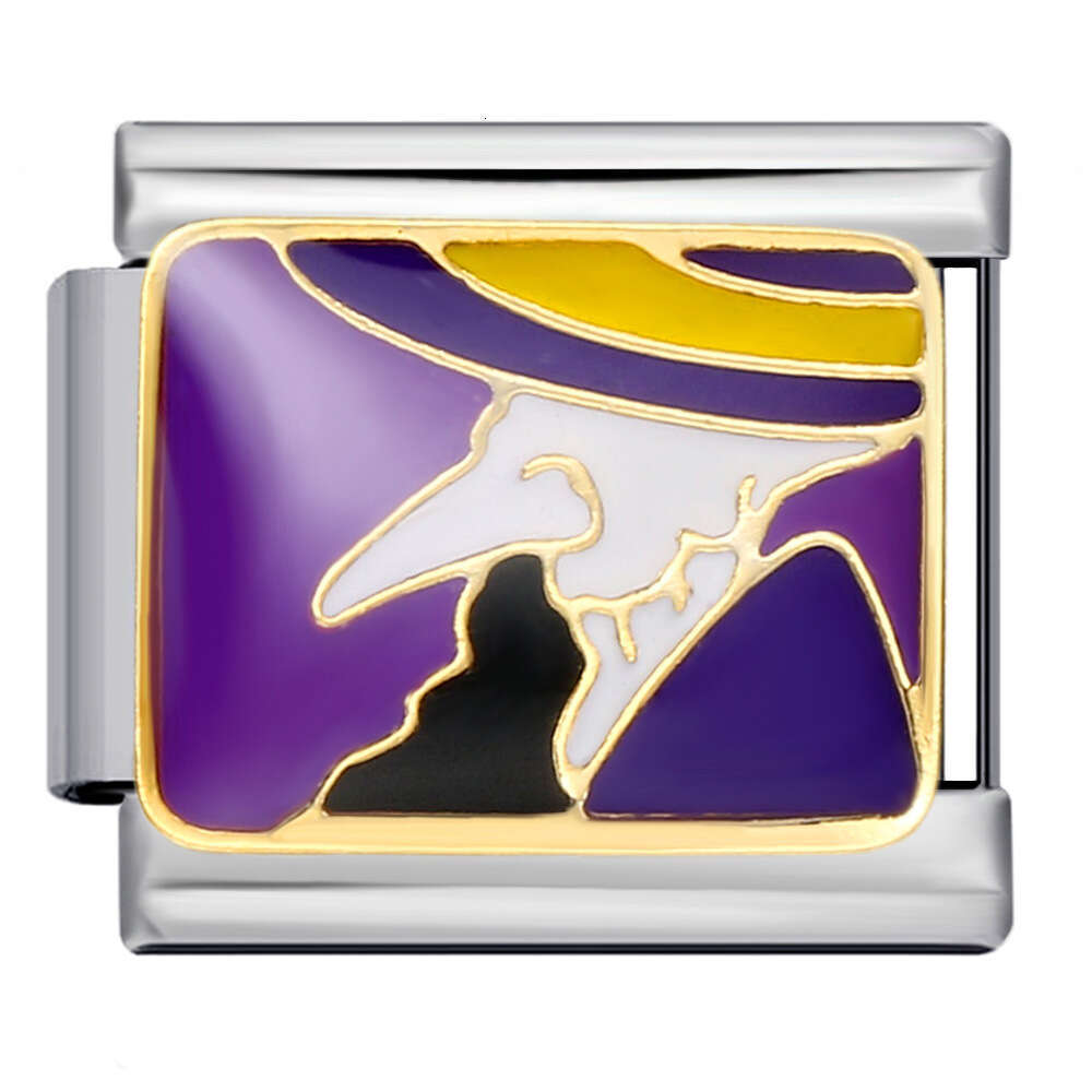 New Halloween Elements DIY Titanium Steel Welded Gold Plated Bracelet Accessories Italian Charm Links Stainless Steel Fit 9Mm Bracelet Jewelry DIY Mak