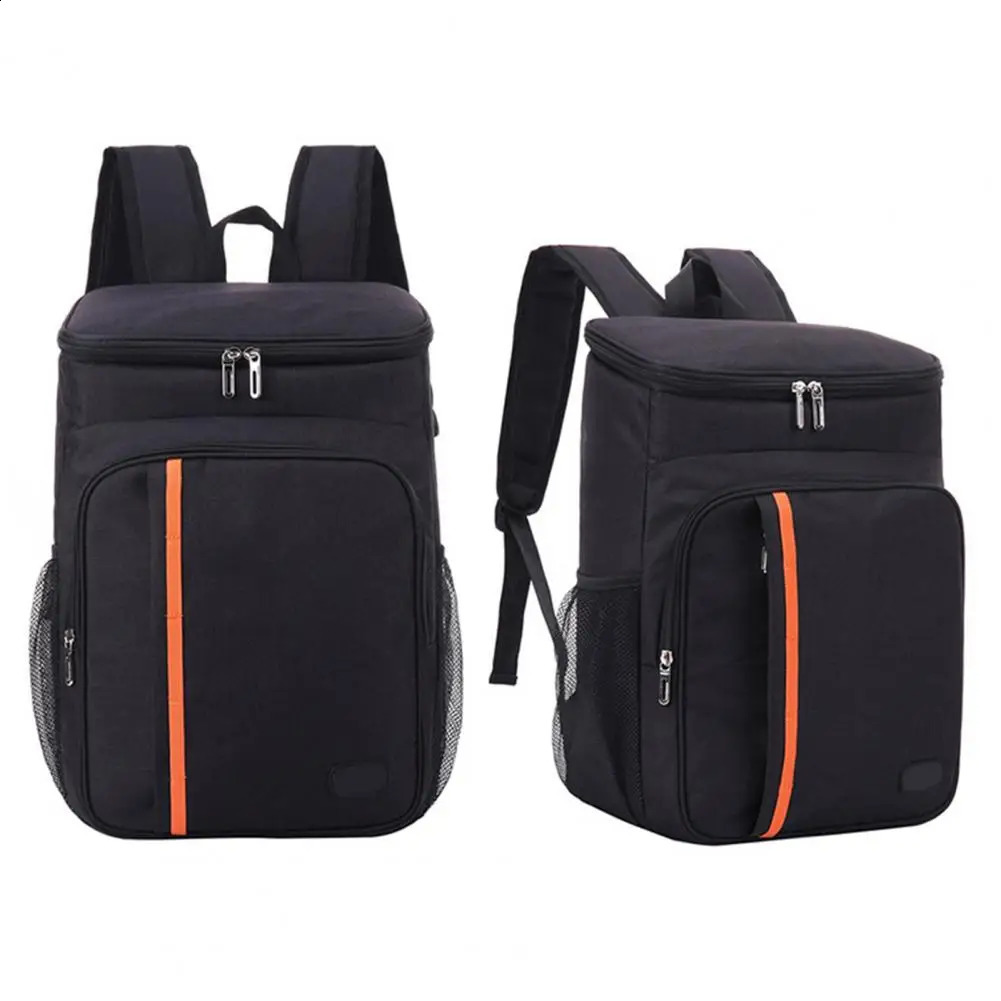 Lunch bag environmentally friendly multi pocket portable backpack thick cooler picnic equipment 240910