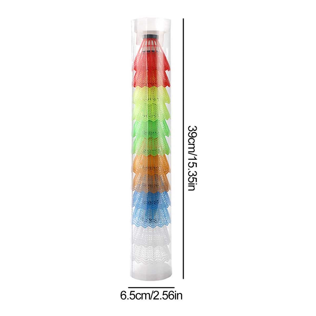 12 Pcs/Set Colorful Shuttlecocks Badminton Foam Balls Leisure Sport Games Y240912