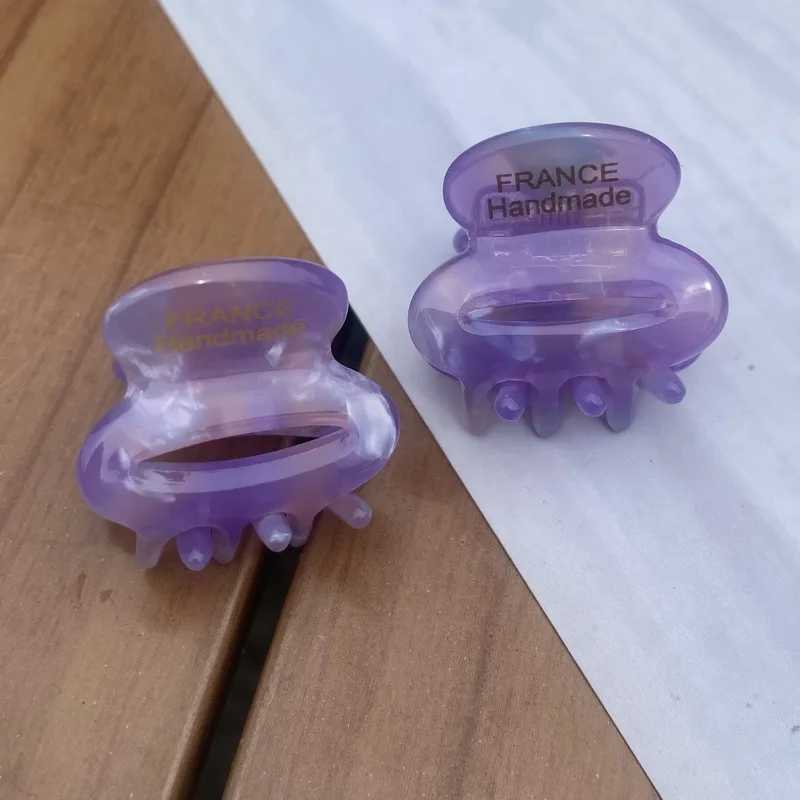 2pcs/set Small Acetate Hair Claw Clip For Women Cute Cherry Hairclip Girls Fruit Hairpin strawberry ponytail clip acesorriesX240912