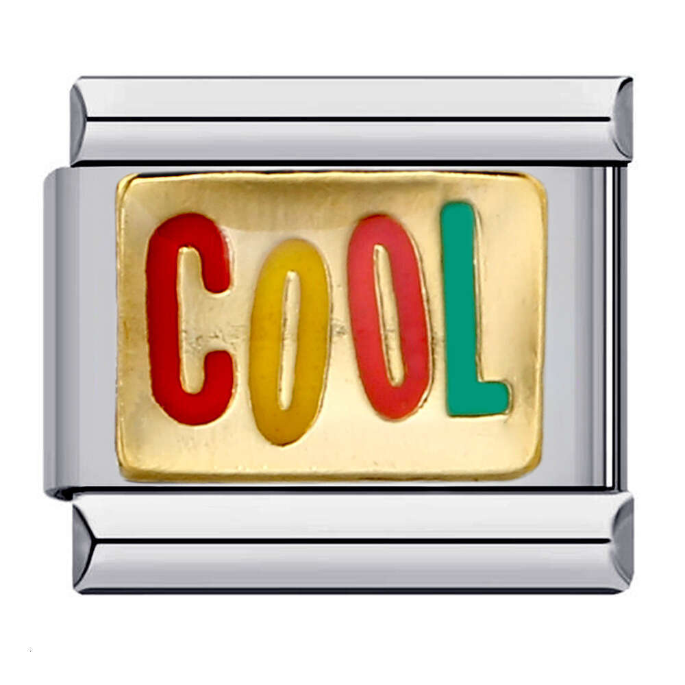 Good Mood Bead DIY Welding Enamel Bracelet Elastic Splicing Strap Chain Italian Charm Links Fit 9Mm Bracelet Jewelry DIY Making Gifts