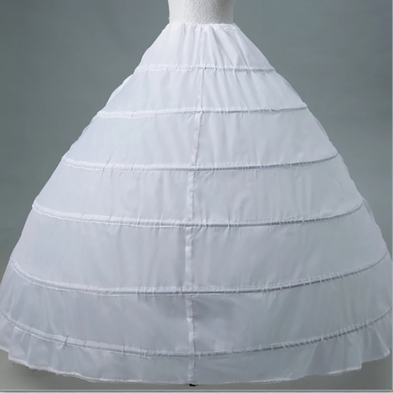 6 Hoop Petticoat Ball Gown for Bigger Quinceanera Wedding Dress Crinoline Petticoats Underskirt Bridal Accessories