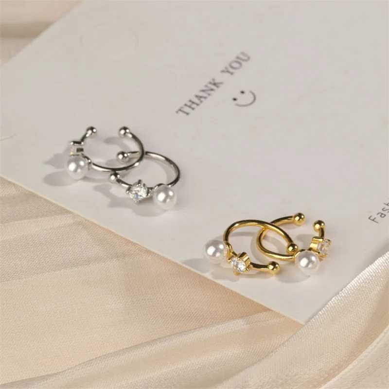 Luxury Temperament Without Ear Hole Earbone Clip Women 925 Sterling Silver Fashion Wedding Bridesmaid JewelryX240913