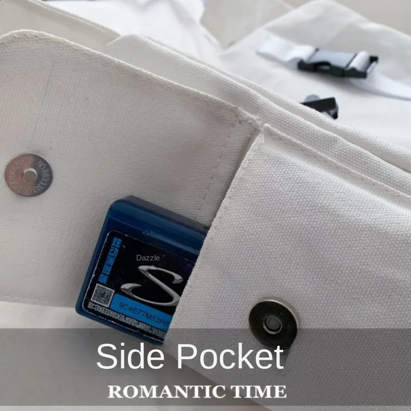 Japanese Harajuku Women Messenger Bag Solid Color Canvas Crossbody Bags Student Large Capacity Handbags Shoulder Bag Bolsos Sac 240909