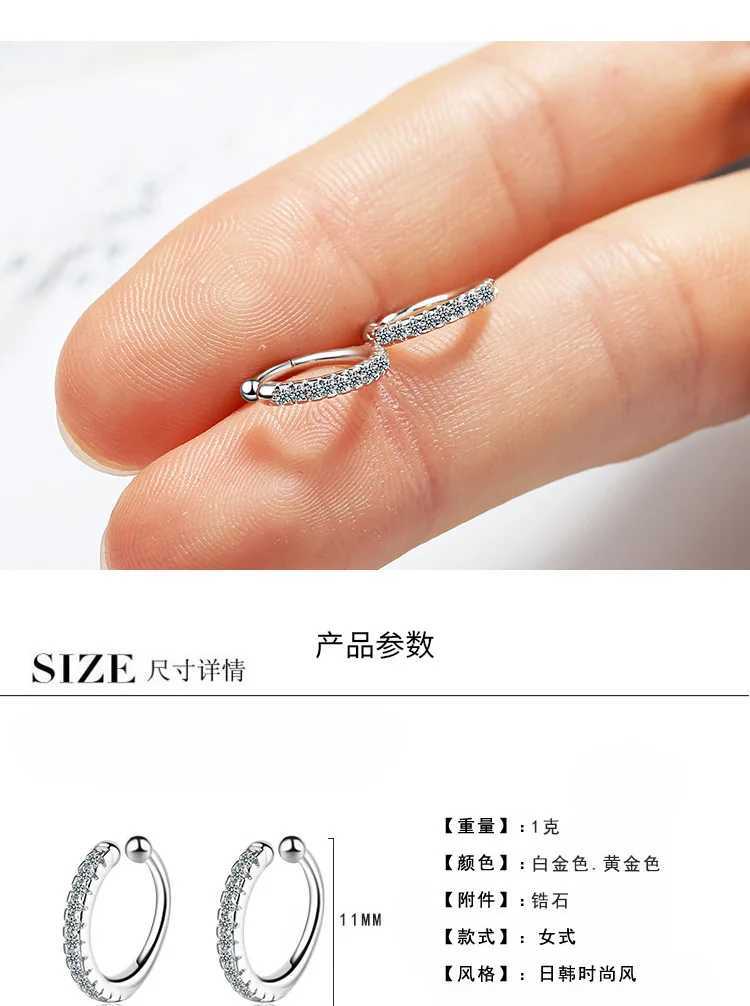 2 PCS/Bag Simple Earcuff Clip on Earrings for Girl CZ Ear Cuff Non Pierced Earring No Without Hole Women Cartilage EarringsX240913