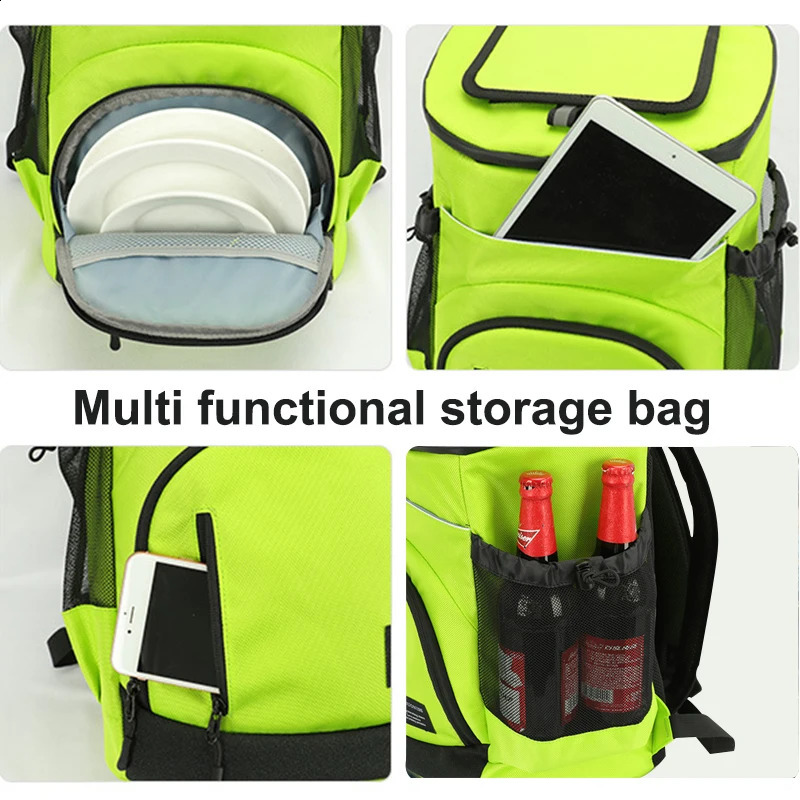 30L picnic ice pack camping beer beverage fruit frozen backpack hiking outdoor party food insulated cooler packaging 240910