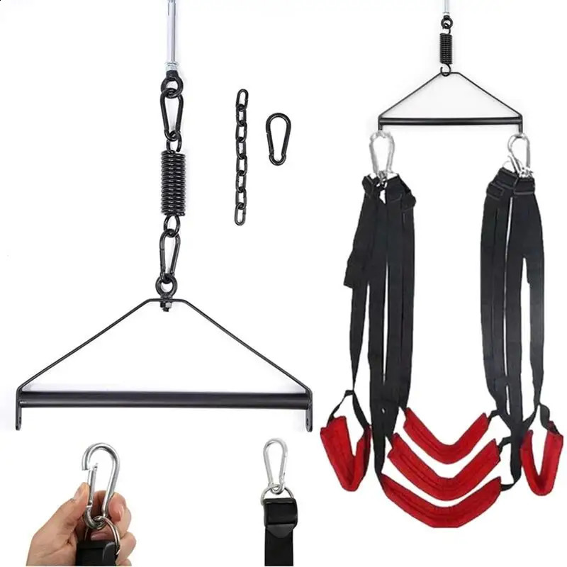 Couples Alternative Sex Game Hanging Door Sex Swing Metal Sex Furniture Body Bondage Sex Aid Products Restraint Swings Sex Toys 240904