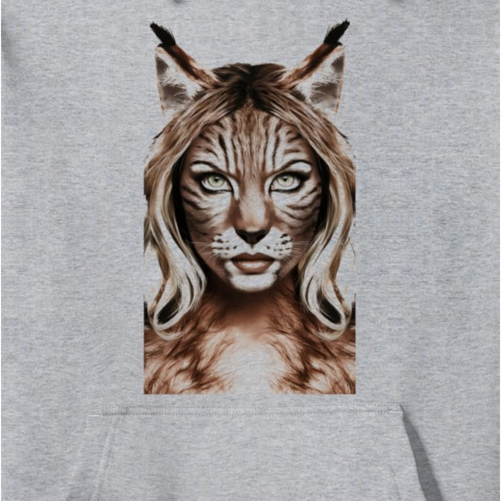 Hoodie for Mens Womens Lynx Animal Wildlife Wildcat Big Cat Lover Design Pullover Hoodie Graphic Hoodies sweatshirt Pullover Long Sleeve