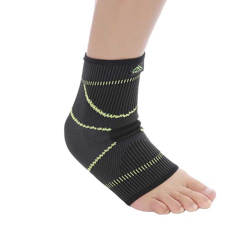 new style simple elasticity sports safety series green stripe ankle support ST2546 Y240913