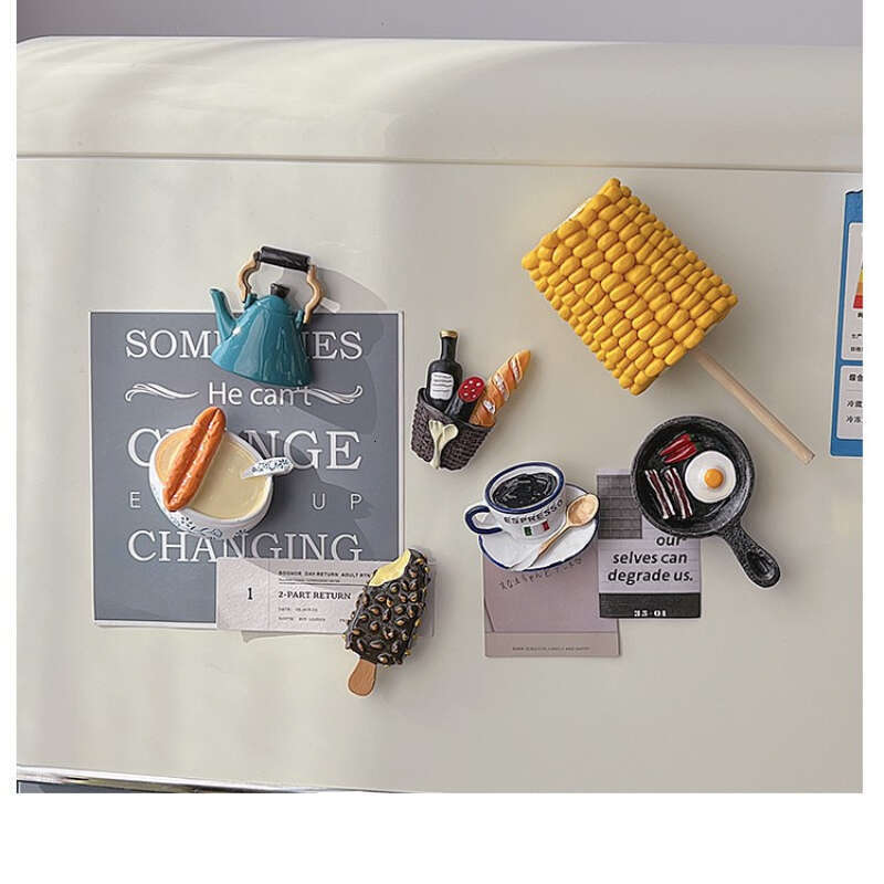 Refrigerator Magnets, Cartoon Food Fridge Magnets, Cute Decorative Magnets Personalized Fridge Magnet Locker Cabinet