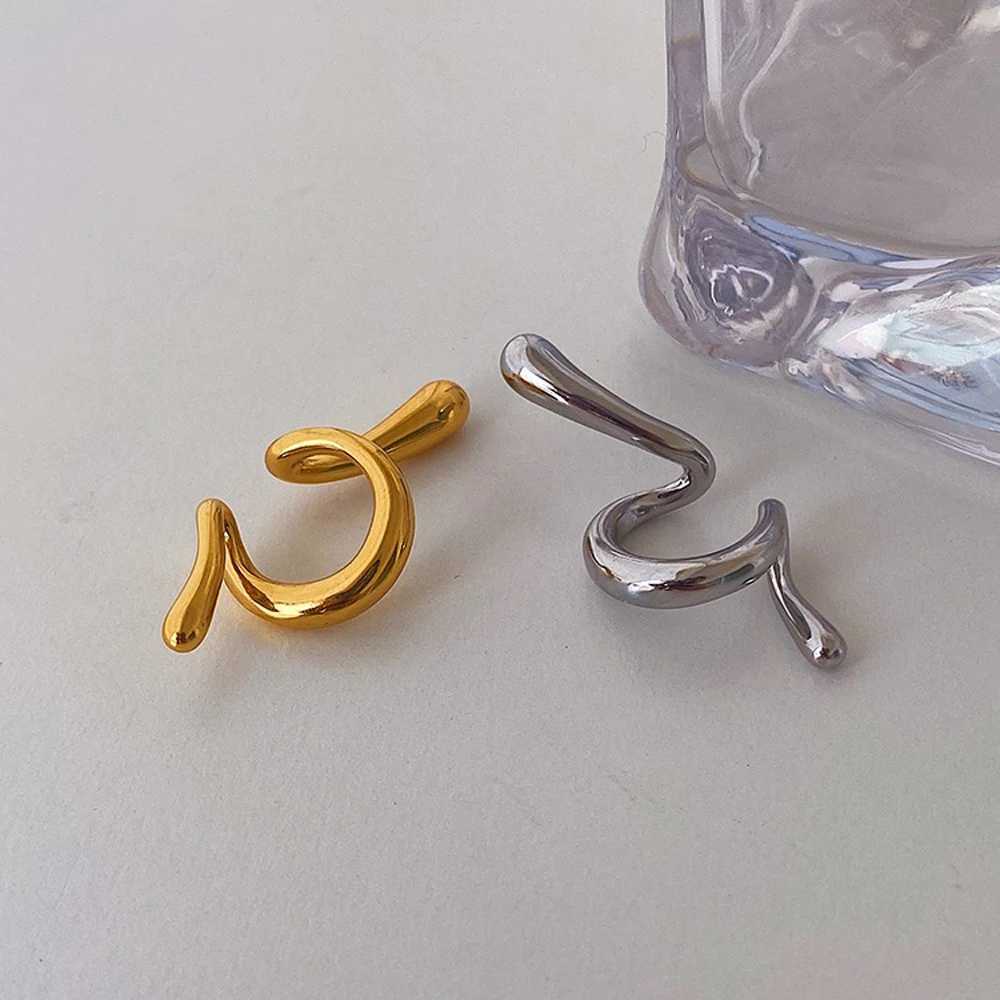 Ear Cuffs Gold Color Women Clip on Earrings Hoop Boho 2024 Trend New Fashion Simple Vintage Luxury Designer Y2k Accessories GothX240913