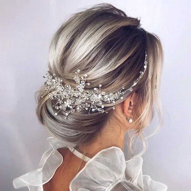 Crystal Wedding Hair Combs Miraculous Women Headbands Accessories Flower Bridal Headpiece Clip Bride Jewelry GiftX240913