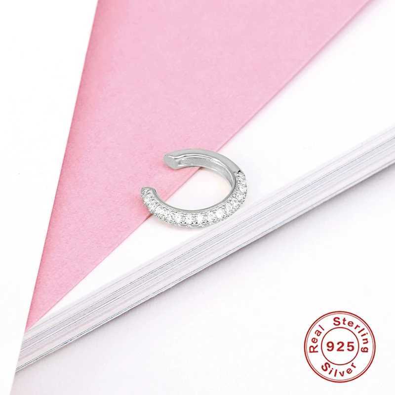 925 sterling silver Star Ear Cuff Micro Pave CZ Zircon Non Pierced Small Sized Girl Clip Earring Cuff Korean Earcuff Jewelry A30X240913