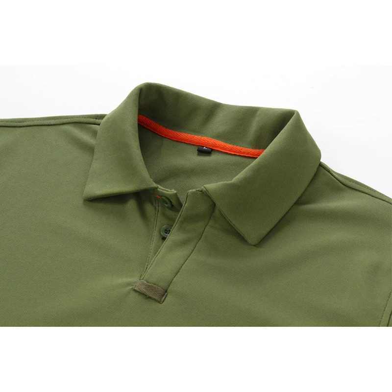 Mens 100% Polyester Long Sleeve Polo Shirt Summer Quick Dry Solid Square Collar T-shirts Sports Outside Camping TopsX240912
