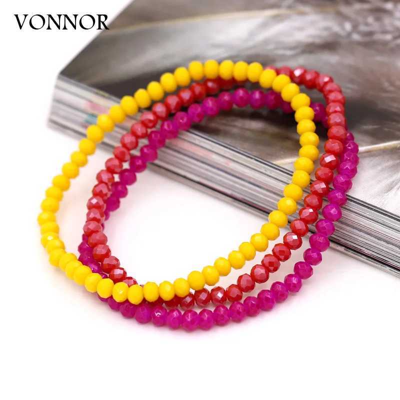 Colorful Crystal Bead Bracelet Fashion Womens Watch Jewelry Multi Color Combination Bracelet Bohemian Accessories Gift W240913