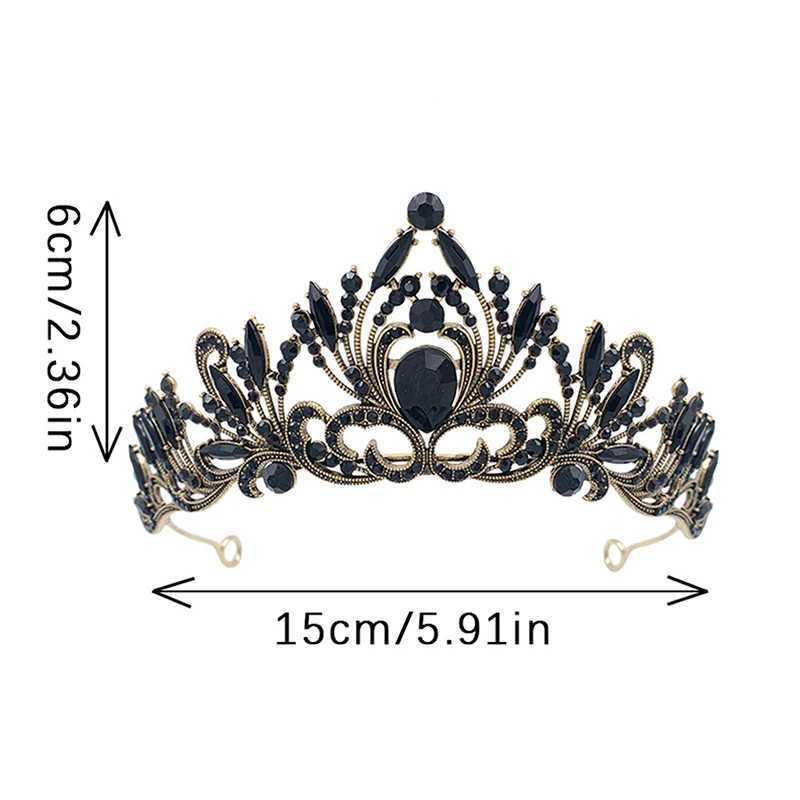 Luxury Elegant Girls Crystal Tiara Crown For Women Party Wedding Prom Princess Rhinestone Bridal Crown Hair Jewelry AccessoriesX240913