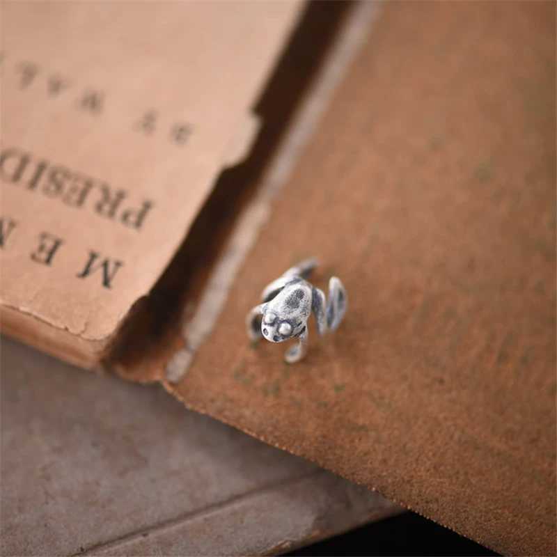 YIZIZAI 925 Sterling Silver Realistic Animal Frog Ear Cuffs For Women Men No Piercing Fake Cartilage Earrings Ear Bone Clip StudX240913