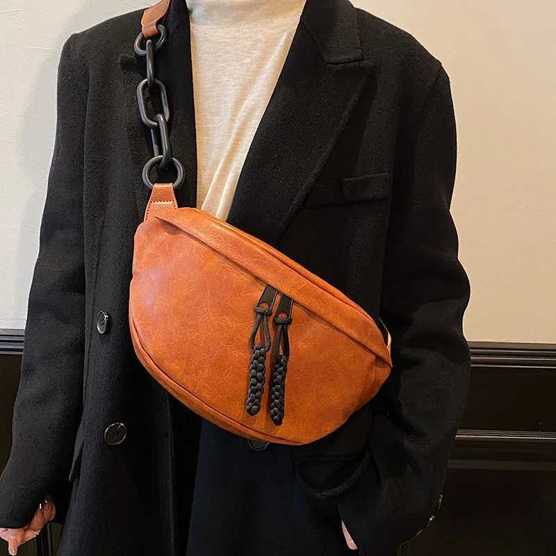 Fashion Soft Leather Waist Bag Ladies Fanny Pack High quality Shoulder Belt Purse Bags Fashion Designer Crossbody Chest Bags Z240912