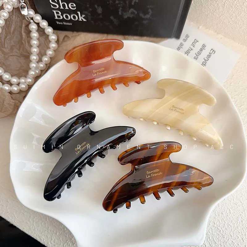 High-end Acetate Large Plate Hair Claw Fashion Hair Accessories Women Back Head Clip Boutique Cute Girl Hairpin Headwear NewX240912