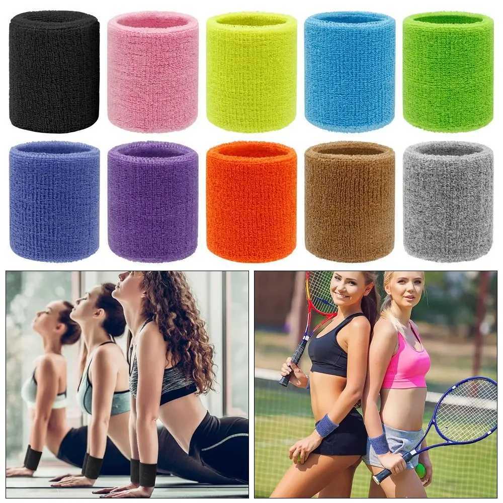 Wrist Support 1Pcs Guard Protector Strap Wrist Support Band Durable Sweat Towel Fitness Run Gym Sport Bracers 8x8cm Cotton Wristband z240913