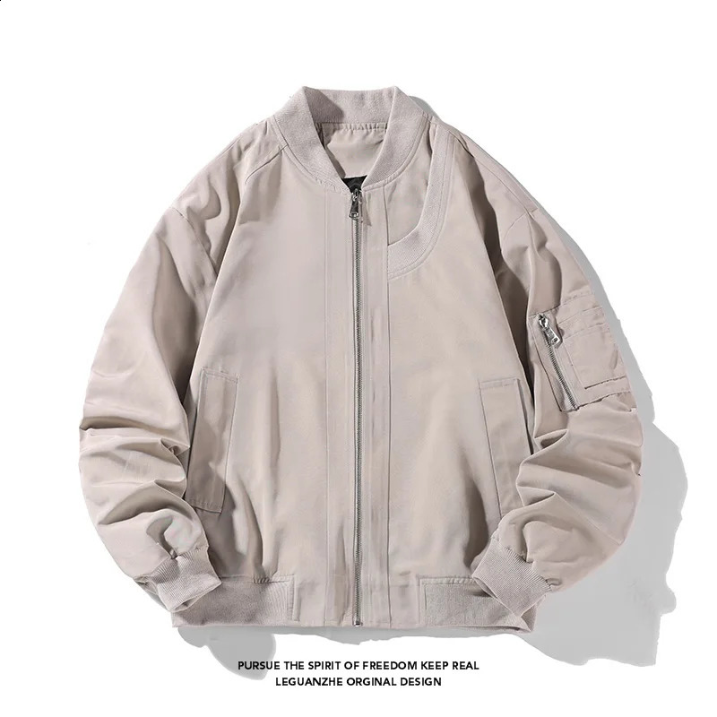 Casual Shirt American Retro Pilot Jacket Unisex Couple Fashion Loose Big Baseball Jacket 240909