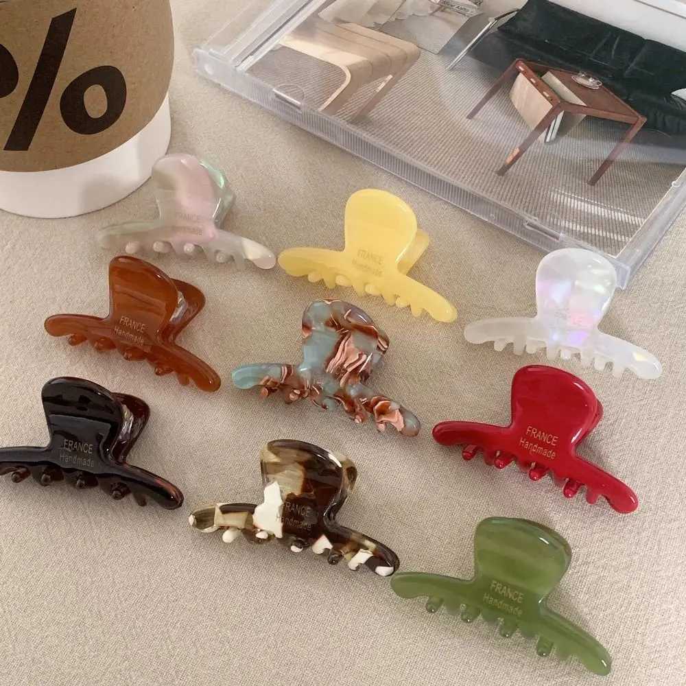 Acetate Claw Clip Fashion Hair Accessories Small Barrette Headdress Headwear Hair Claw GirlsX240912
