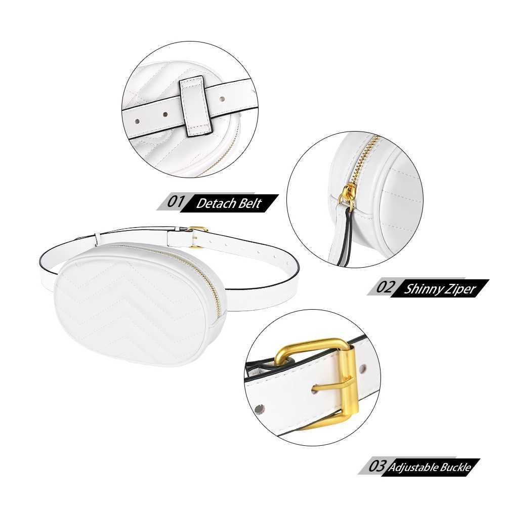 Buylor New Waist Pack For Women Brand Designer Belt Bag Fashion Fanny Pack PU Leather Bum Bags Chest Bag Girls Cute Phone Pocket Z240912