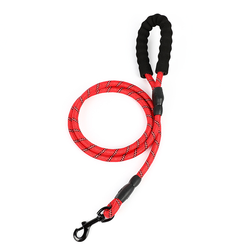 Pet Leash Reflective Strong Dog Leash 1.5M Long with Comfortable Padded Handle Heavy Duty Training Durable Nylon Rope Leashes