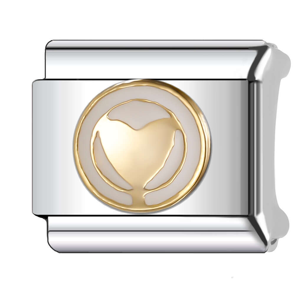 2024 Women's Gift Fashion Blue eyes bead Italian Charms Links Beads Fit 9mm Stainless Steel Bracelet Jewelry