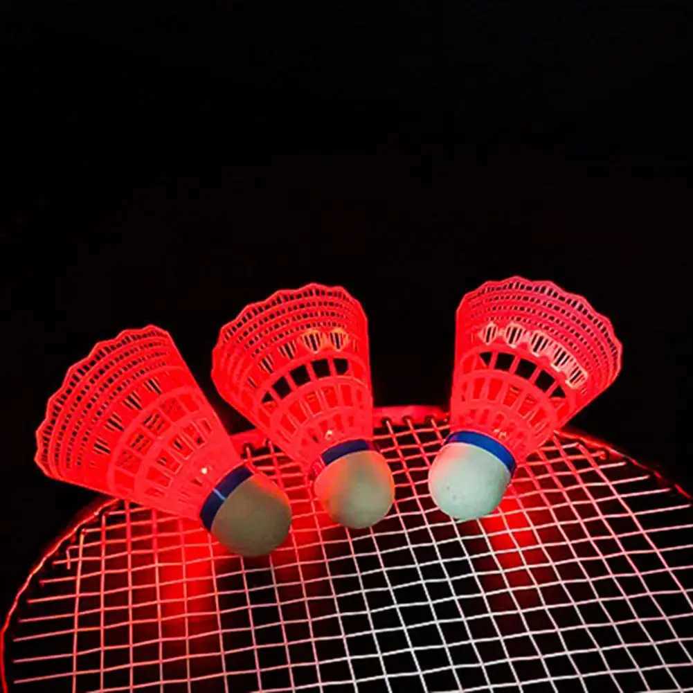 Glow-in-the-dark Badminton Colorful Led Badminton Shuttlecocks Set for Indoor/outdoor Sports Activities for Children Y240912