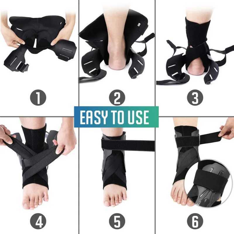 1PCS Ankle Brace Adjustable Ankle Support Strap Foot Sprain Splint Wrap Ankle Stabilizer Guard for Men Women Gym Sport Protector Y240913