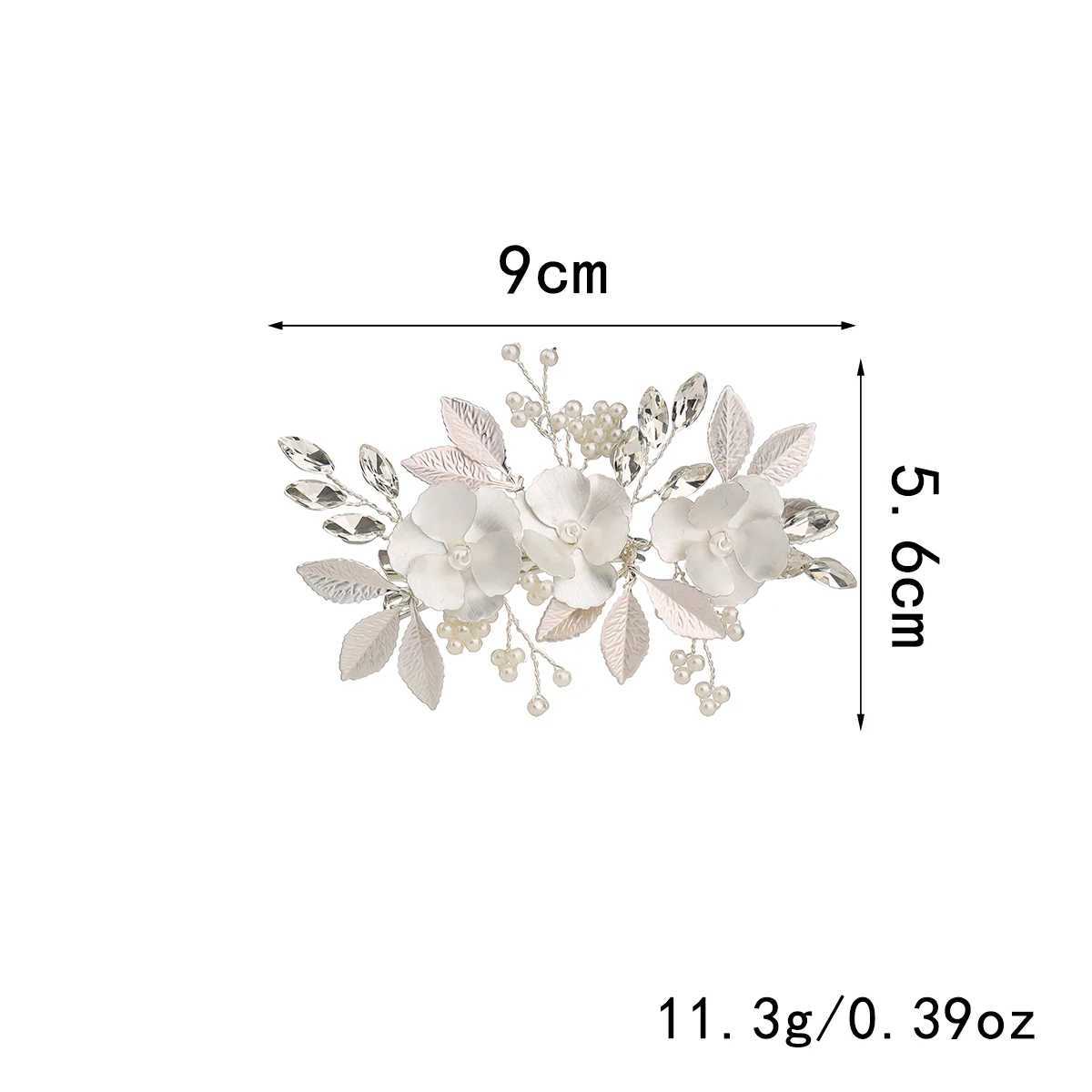 Crystal Bridal Wedding Hair Comb Pearl Bridal Hair Piece Rhinestone Hair Ornament for Women and GirlsX240913