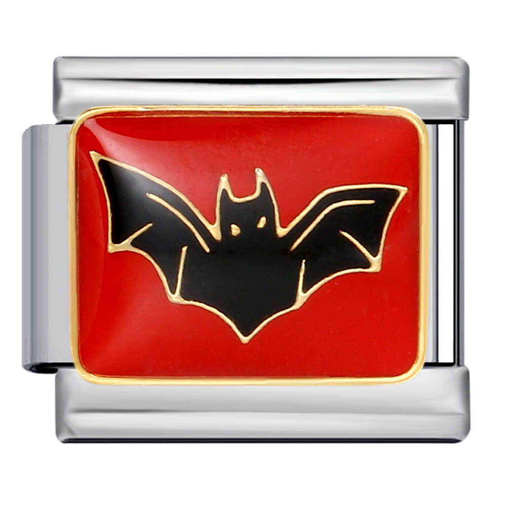 New Halloween Elements DIY Titanium Steel Welded Gold Plated Bracelet Accessories Italian Charm Links Stainless Steel Fit 9Mm Bracelet Jewelry DIY Mak