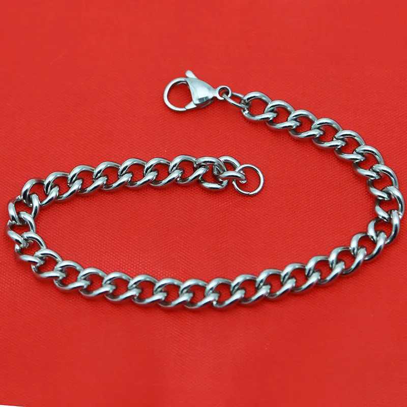 316L Stainless Steel Bracelet 7mm Curved O Necklace Bracelet For Women Men Girl BoyX240913