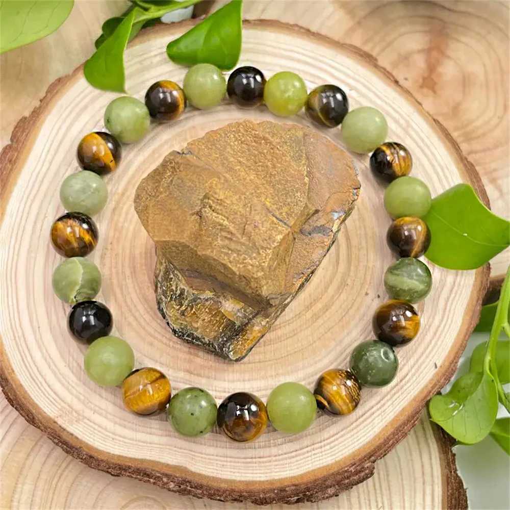 Natural Obsidian Malachite Tiger Stone Bracelet Women Attract Good Luck Money Health Men Make Beads Jewelry Gifts W240913